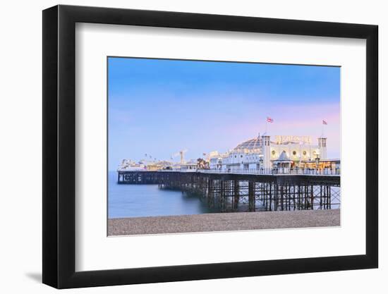 Europe, United Kingdom, England, East Sussex, Brighton and Hove, Brighton, Palace (Brighton) Pier-Alex Robinson-Framed Photographic Print