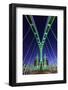 Europe, United Kingdom, England, Lancashire, Manchester, Salford Quays, Millenium Lift Bridge-Mark Sykes-Framed Photographic Print