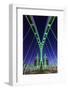 Europe, United Kingdom, England, Lancashire, Manchester, Salford Quays, Millenium Lift Bridge-Mark Sykes-Framed Photographic Print