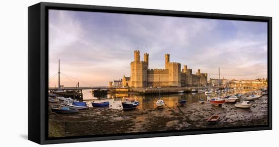 Europe, United Kingdom, Wales, Caernarfon Castle-Mark Sykes-Framed Stretched Canvas