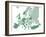 Europe Vector Map-Refe-Framed Art Print