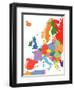 Europe With Editable Countries-Bruce Jones-Framed Art Print