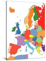 Europe With Editable Countries-Bruce Jones-Stretched Canvas