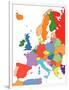 Europe With Editable Countries-Bruce Jones-Framed Art Print