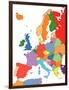 Europe With Editable Countries-Bruce Jones-Framed Art Print