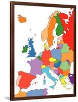 Europe With Editable Countries-Bruce Jones-Framed Art Print