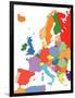 Europe With Editable Countries-Bruce Jones-Framed Art Print