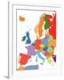 Europe With Editable Countries-Bruce Jones-Framed Art Print