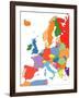 Europe With Editable Countries-Bruce Jones-Framed Art Print