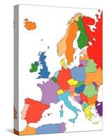 Europe With Editable Countries-Bruce Jones-Stretched Canvas