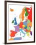 Europe With Editable Countries-Bruce Jones-Framed Art Print