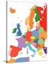 Europe With Editable Countries-Bruce Jones-Stretched Canvas