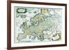 Europe-Vincenzo Coronelli-Framed Art Print