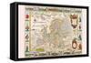 Europe-Nicolas Visscher-Framed Stretched Canvas