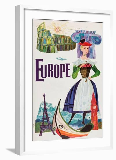 Europe-David Klein-Framed Art Print