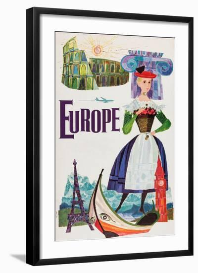 Europe-David Klein-Framed Art Print