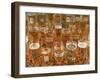 European Beer Glasses with Pretzels-Karen M^ Romanko-Framed Premium Photographic Print