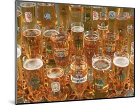 European Beer Glasses with Pretzels-Karen M^ Romanko-Mounted Photographic Print