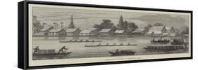 European Boat-Race at Bangkok, Siam-null-Framed Stretched Canvas