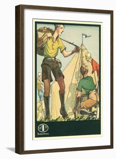 European Boy Guides-null-Framed Art Print