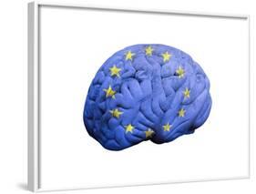 European Brain, Conceptual Artwork-null-Framed Photographic Print