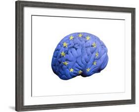 European Brain, Conceptual Artwork-null-Framed Photographic Print