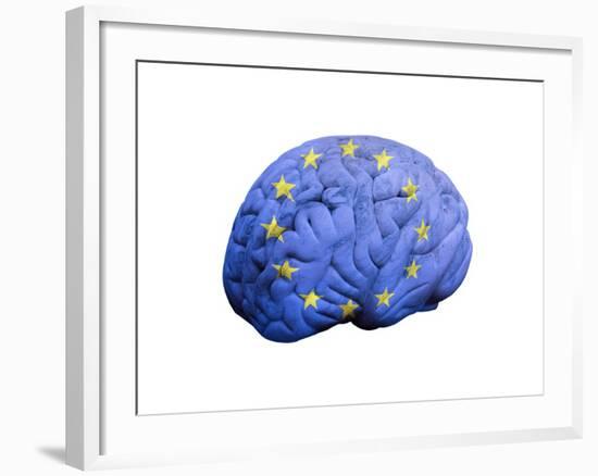 European Brain, Conceptual Artwork-null-Framed Photographic Print