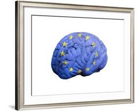 European Brain, Conceptual Artwork-null-Framed Photographic Print