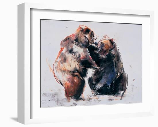 European Brown Bears, 2001-Mark Adlington-Framed Giclee Print