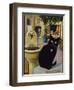 European Cat at St. Paul de Vence, France-Isy Ochoa-Framed Giclee Print