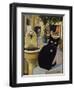 European Cat at St. Paul de Vence, France-Isy Ochoa-Framed Giclee Print