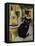 European Cat at St. Paul de Vence, France-Isy Ochoa-Framed Stretched Canvas