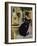 European Cat at St. Paul de Vence, France-Isy Ochoa-Framed Giclee Print