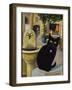 European Cat at St. Paul de Vence, France-Isy Ochoa-Framed Giclee Print