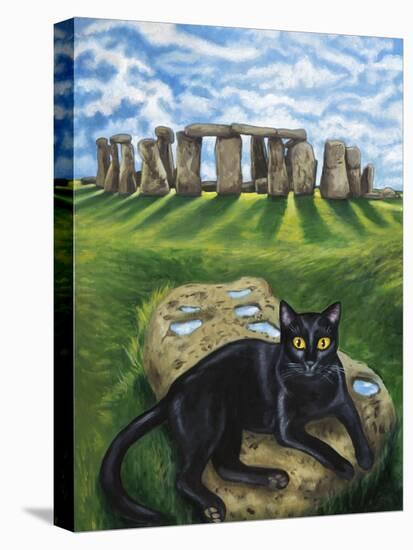 European Cat at Stonehenge/Great Britain-Isy Ochoa-Stretched Canvas