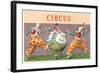 European Circus Clowns-null-Framed Art Print