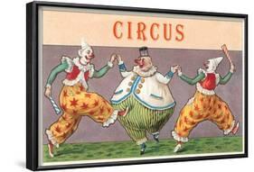 European Circus Clowns-null-Framed Art Print