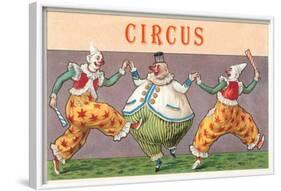 European Circus Clowns-null-Framed Art Print