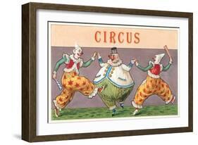 European Circus Clowns-null-Framed Art Print