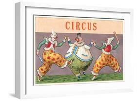 European Circus Clowns-null-Framed Art Print