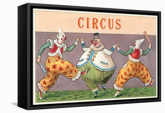 European Circus Clowns-null-Framed Stretched Canvas