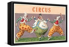 European Circus Clowns-null-Framed Stretched Canvas