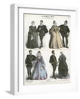 European Costumes, Mid 16th Century-null-Framed Giclee Print