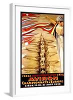 European Crew Competition Poster-null-Framed Art Print