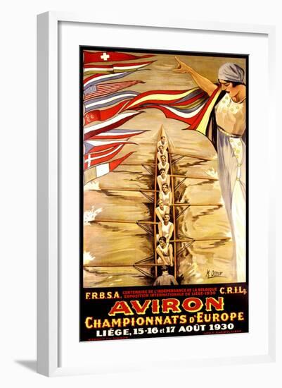 European Crew Competition Poster-null-Framed Art Print