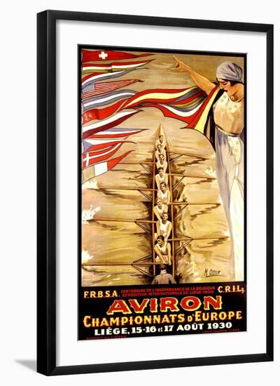 European Crew Competition Poster-null-Framed Art Print