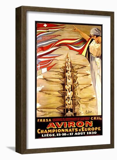 European Crew Competition Poster-null-Framed Art Print