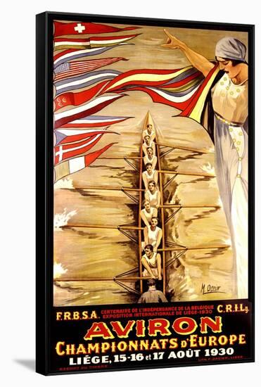 European Crew Competition Poster-null-Framed Stretched Canvas