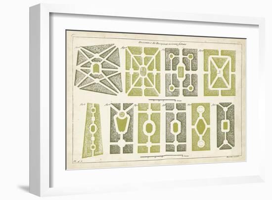 European Garden Design II-DeZallier d'Argenville-Framed Art Print