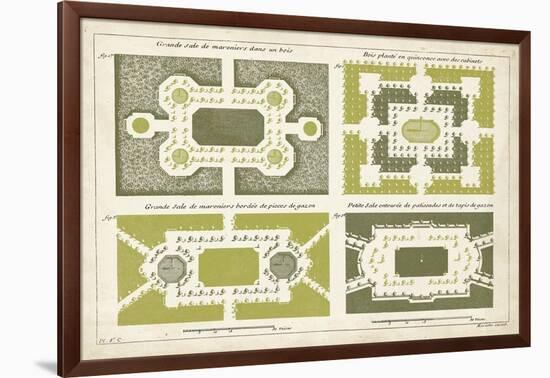 European Garden Design III-DeZallier d'Argenville-Framed Art Print